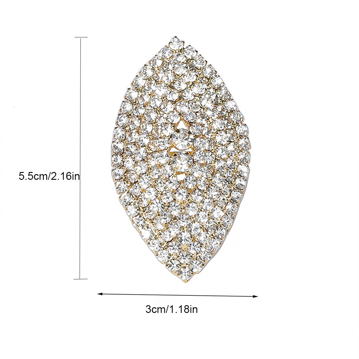 TREAZY Sparkling Rhinestones Crystal Wedding Rings For Women Fashion Bridesmaid Bridal Big Rings Adjustable Statement Jewelry 251023