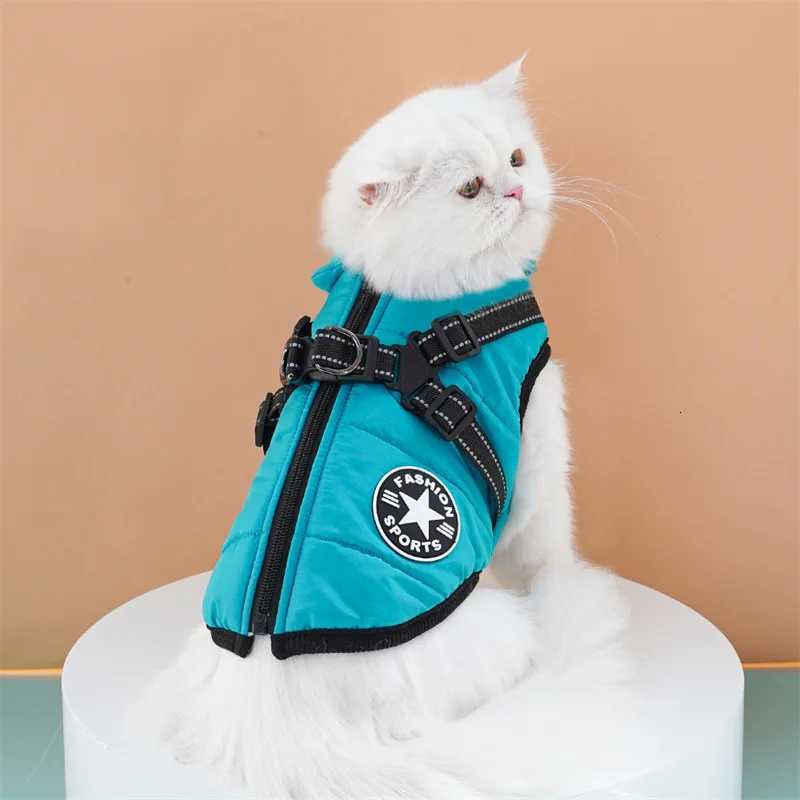 designer Pet clothes crossborder waterproof thick warm dog cat cotton coat winter chest back cotton vest supplies wholesale C251030