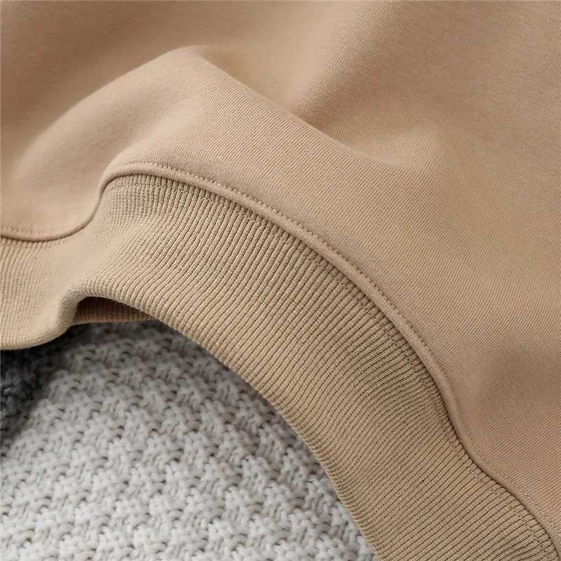 312 Years New Autumn Winter Boys Hoodies Lined With Plush Lining Thick Keep Warm Letter Hooded Sweatshirt For KidsT251030