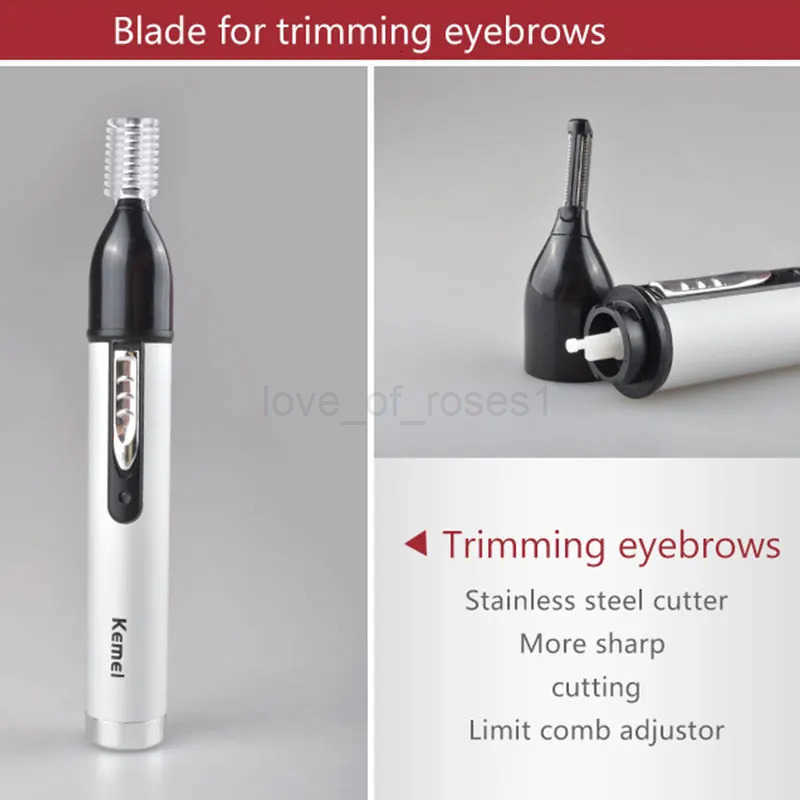 Kemei 6650 4in1 Rechargeable Nose Ear Hair Trimmer Men Grooming Kit Electric Eyebrow Beard Trimmer Micro Nose And Ears Trimmer Z251030