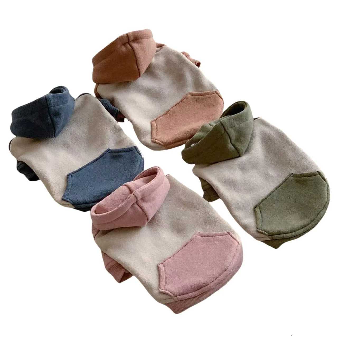 Pet AutumnWinter Hoodie Warm Splicing Tshirt Teddy Yorkshire Small Dog AutumnWinter Hoodie Puppy Clothes for Small Dogs C251030