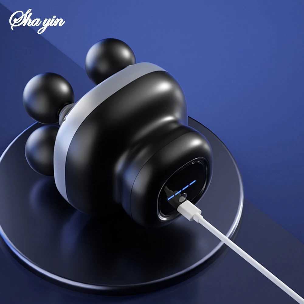 Four Head Fascia Gun Household Fully Automatic Muscle Relaxation Massager Mini Electric Massager J2510301