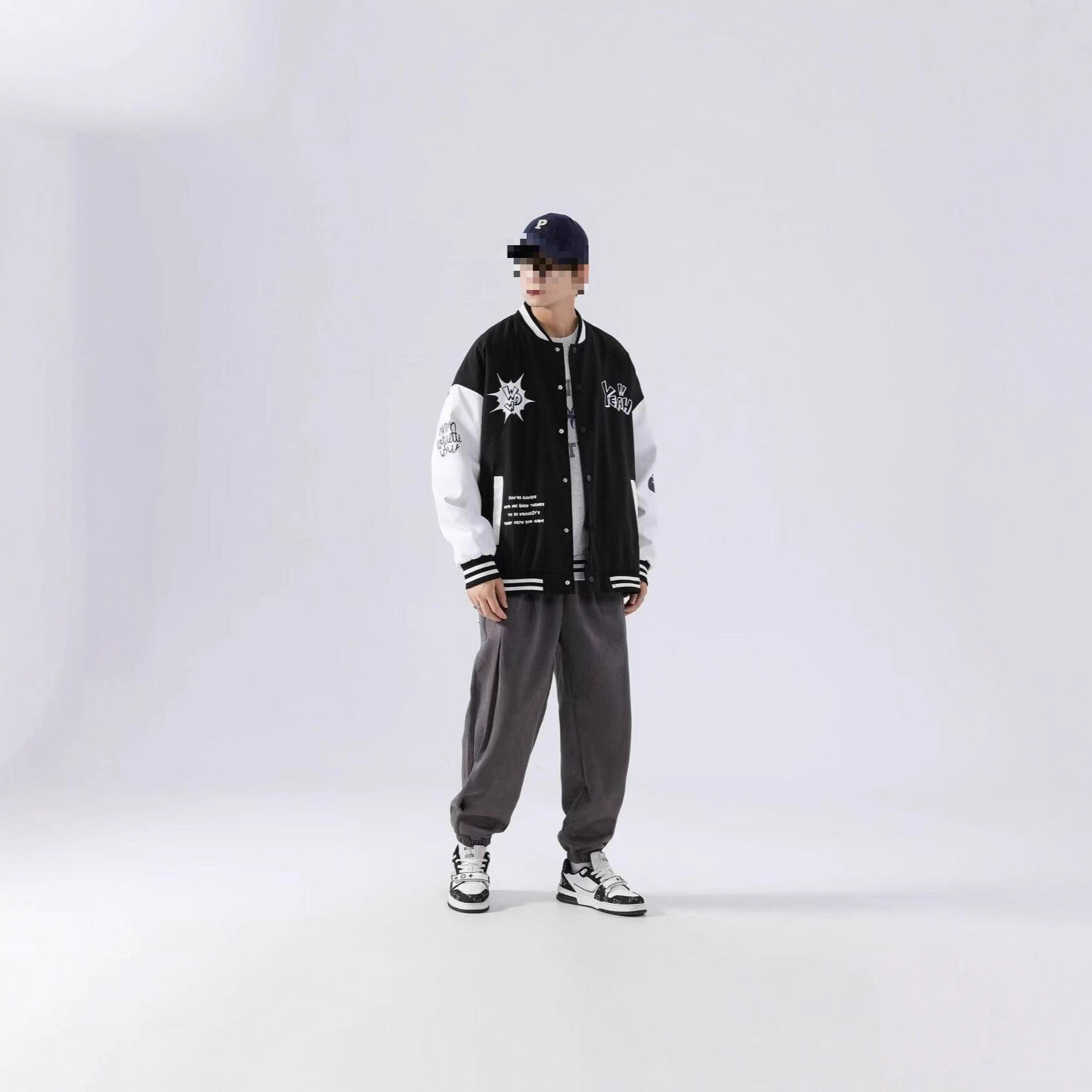 American Style Unisex Versatile Baseball Jacket Designer Coat Autumn New Harajuku Style Loose Casual Patchwork Jacket