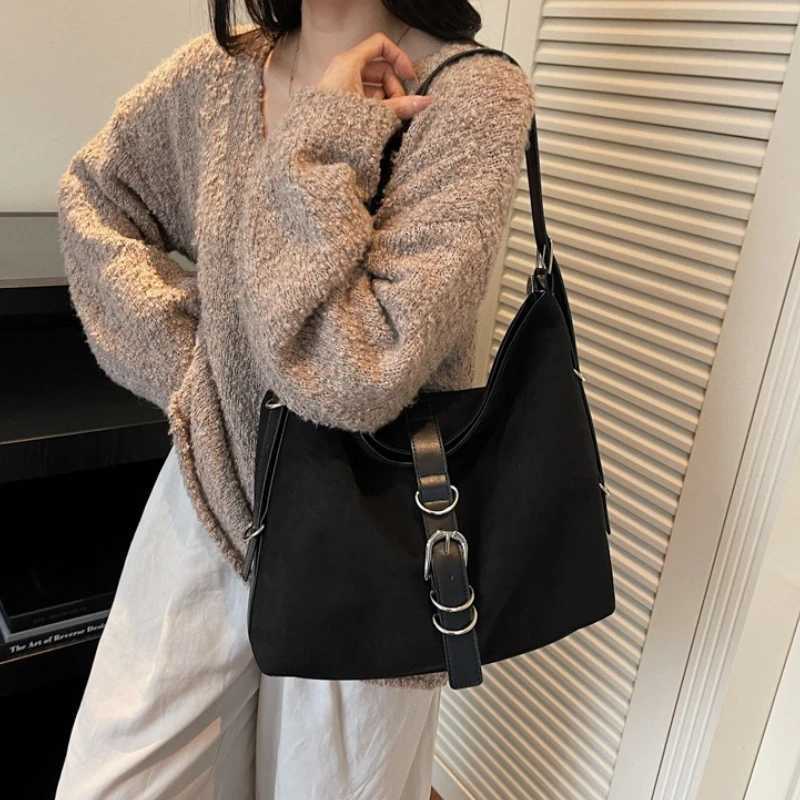 Designer bag Suede Tote Bags for Wen Shoder Bags Trendy Fiable Bucket Bag Large Capacity Crossbody Bags for Wen Bolsos Mujer Y251029