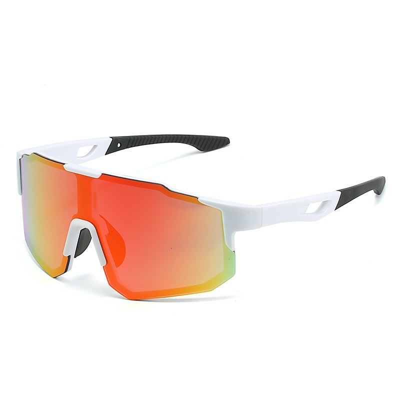 Outdoor Sports Men and Women Anti-ultraviolet Large Frame Riding Glasses fashion Colorful Pc Sunglasses