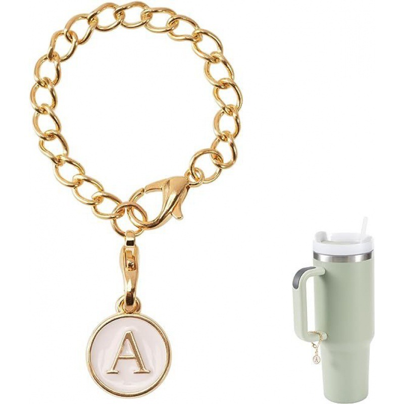 Stanley Letter Bracelet Charm Modern Initial Insulated Accessory Cup Pendant