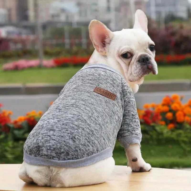 Warm Winter Dog Clothes French Bulldog Sweatshirt Pet Pullover C251030