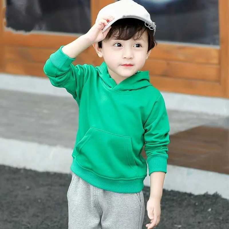 Kids2D Solid Color Pocket Hoodie For Boys and Girls Aged 212 Casual Fashion Sports Jogging Hoodie TopT251030