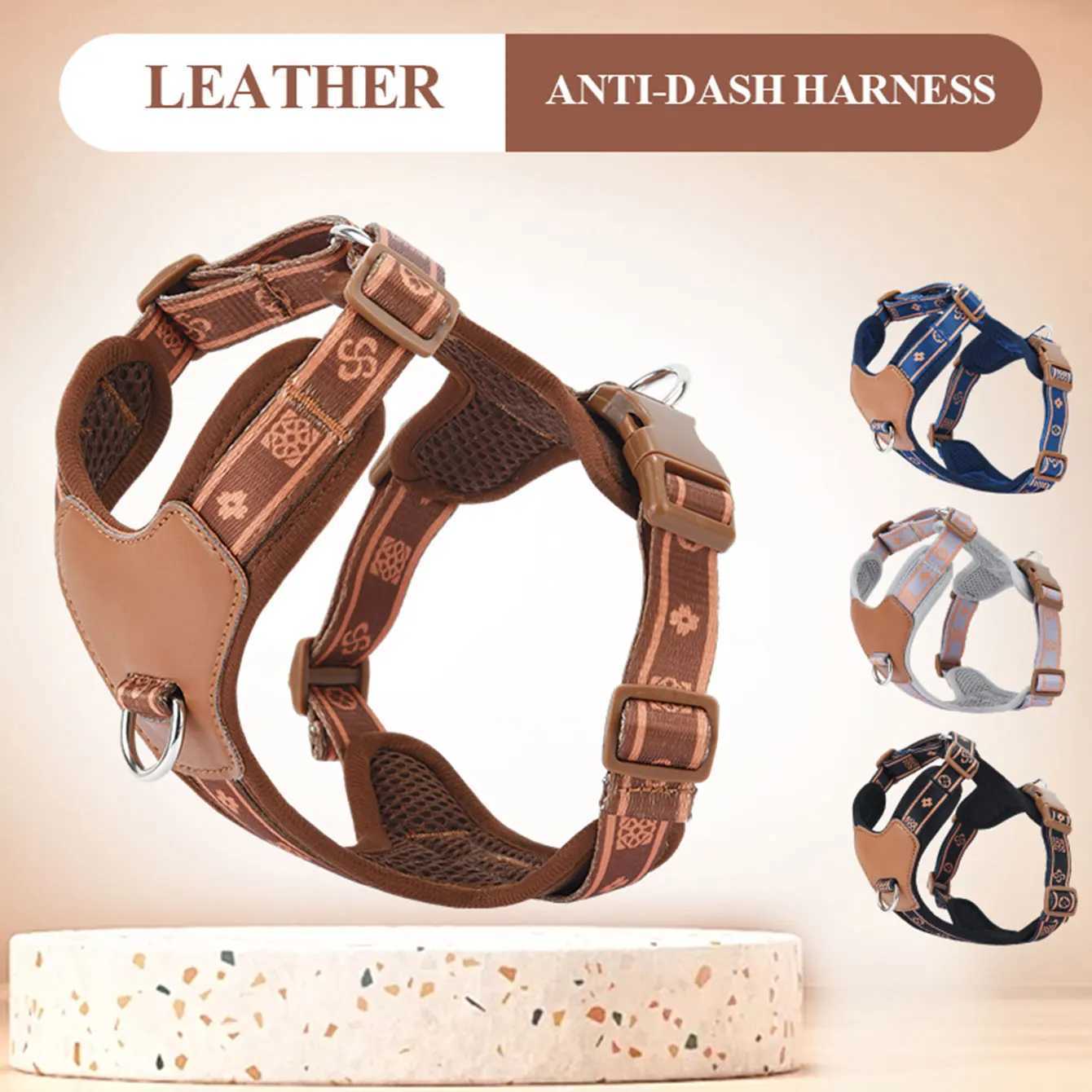 HP5211Classics Pet Dog Harness Adjust with Durable Webbing AntiDeformation Alloy Ring 4 Points Adjustable J251129