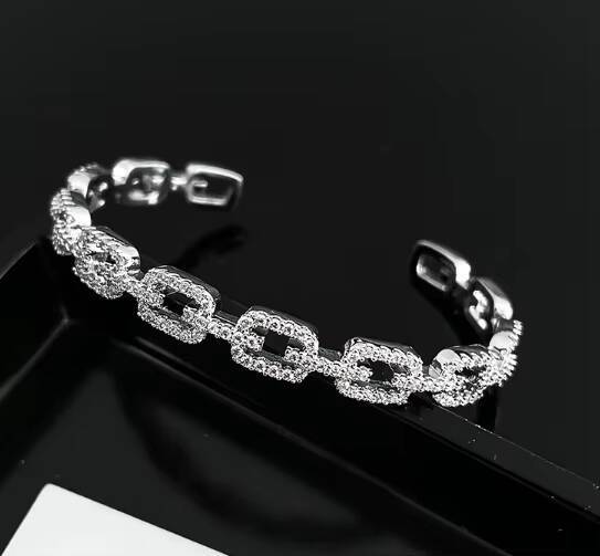 New Arrival S925 Solid Silver Hip Hop Infinity France Bracelet for Men VVS1 Moissanite Iced with GRA Certificate Gift