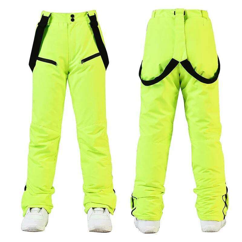 Winter Unisex Ski Windproof Waterproof Snowboard Wear Outdoor Warm Snow Sports Pants Men Women Skiing Trousers