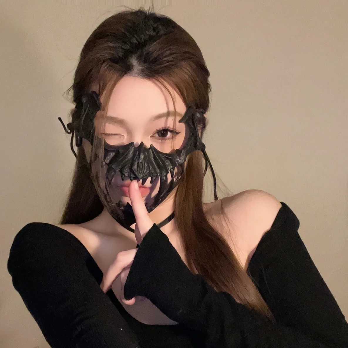 Popular ornaments neoGothic style Halloween secondary Yuan half face mask mens and womens fancy dress ball mask mesh maskW251029