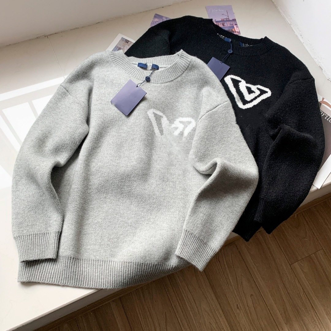 Designer Men's Knitted Sweater Luxury Letter Round Neck Pullover Sweater Men High Quality Womens Woolen Sweater