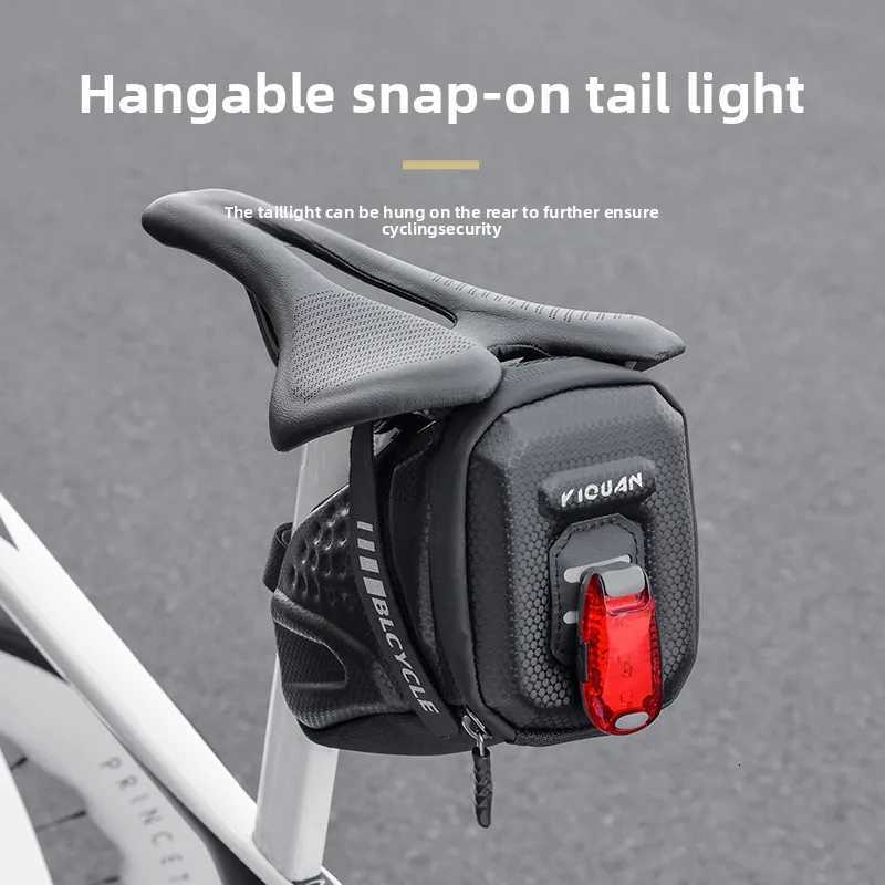 Bicycle Tail Bag Saddle Bag MTB Road Bike Waterproof EVA Hard Shell Road Bike Rear Bag Cycling Tool Holder BagBike Accessories H251029