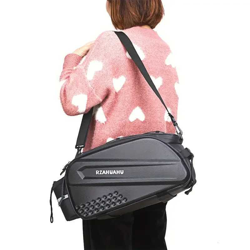Bicycle Hard Shell Tear Hunch Bag14L Large Capacity Hunch BagAntiSplash MaterialWith Rain Cover H251029