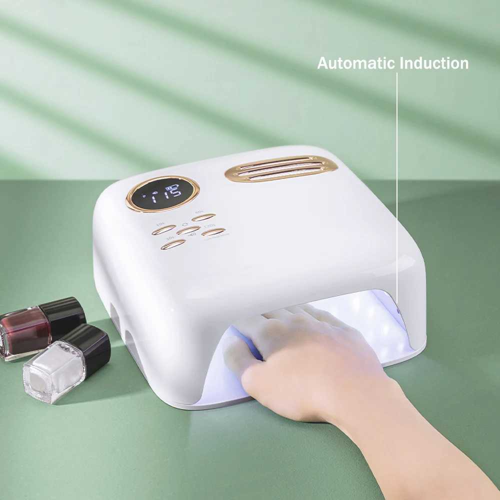 Wireless UV Led Nail Lamp 72W Fast Nail Dryer UV Curing Lamp Cordless Rechargable Nail Drying Lamp for All Gel Nail Polish Alar L251030