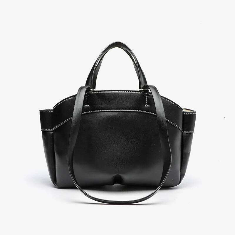 2025 Fashion Large Capacity Brown Handbag, Commuter Soft Super Fiber Synthetic Leather Shoulder Crossbody Bag