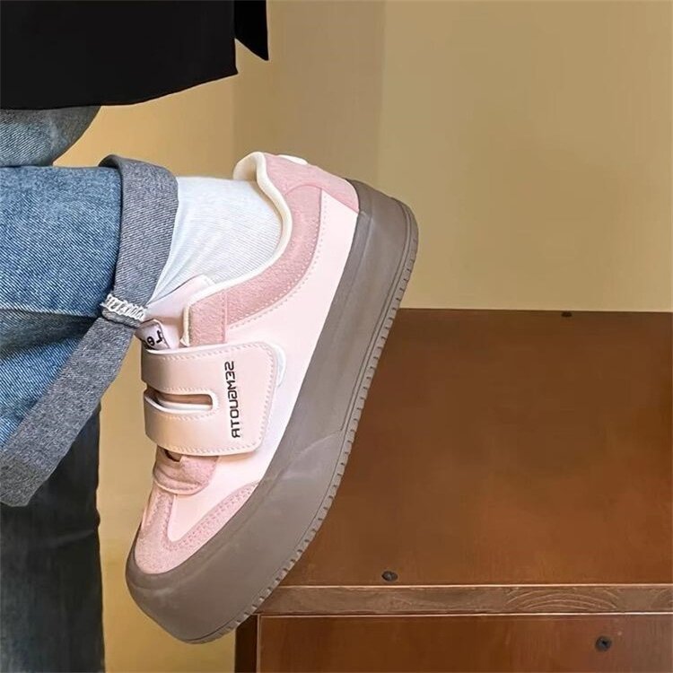 Fashion German training shoes 2025 new Korean version of contrasting student white shoes retro niche platform casual board shoes