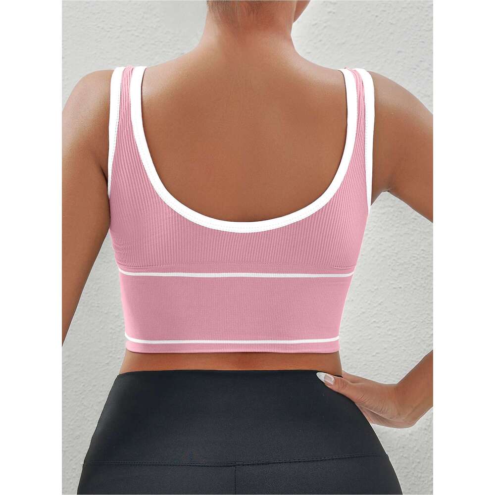 5-Pack DanSheer High-Impact Sports Bras - Full Coverage Wireless Yoga & Running Bras, Breathable Nylon Blend, High Elasticity Removable Pads, hine Was