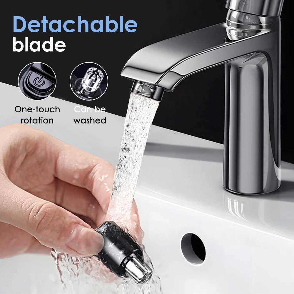 Electric Nose Hair Trimmer Painless Nose Hair Clipper USB Charging DualEdge Blades Portable LCD Display Men Mini Nose Hair Trim M251030