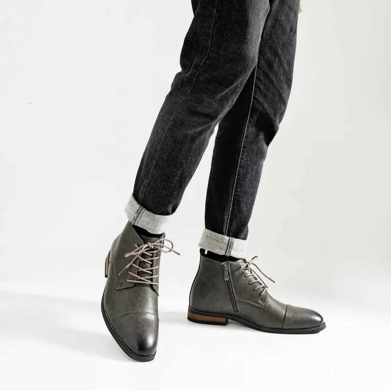 Boots For Men Fashion Brand Comfortable Ankle Leather Boots For Men KD894 Z251029