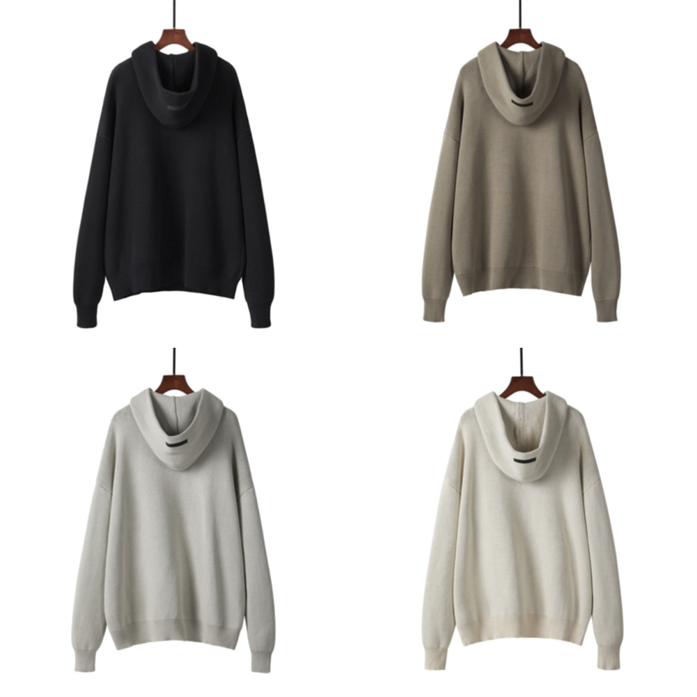 Mens Designer Sweater Essential Knit Hoodie Women Cardigan Hoody Knitted Jumpers Pullover Sweat Shirts Oversized Pull Hip Hop Skateboard Knitwear Winter Clothes s