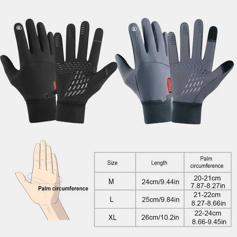 GOBYGO Winter Sports Gloves Keep Warm Windproof Touch Screen Cycling Gloves Waterproof Antislip Wearresistant Gloves Men Women J251029