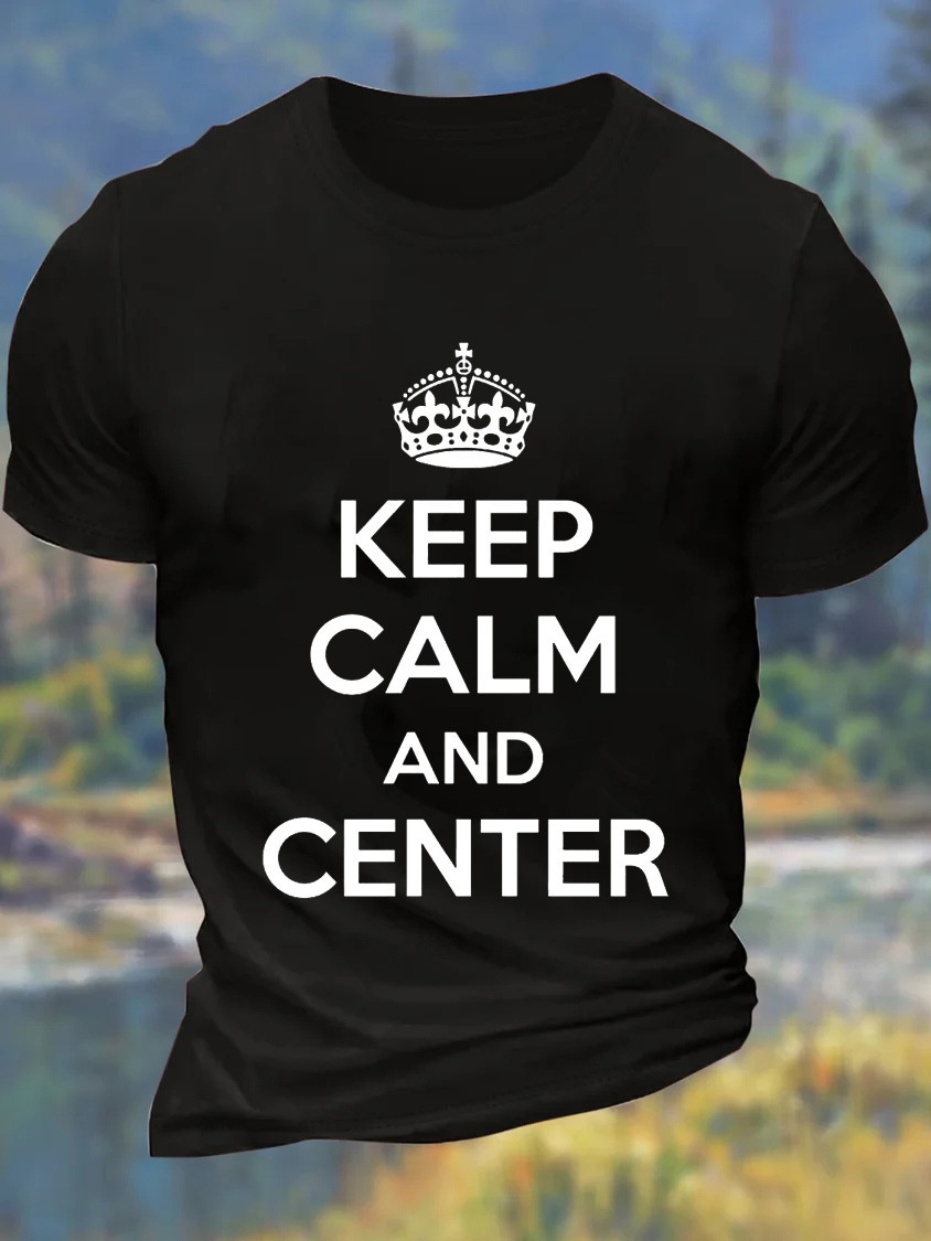 European & American Oversized Letter Print Round Neck Casual Cotton T-Shirt - TT7464