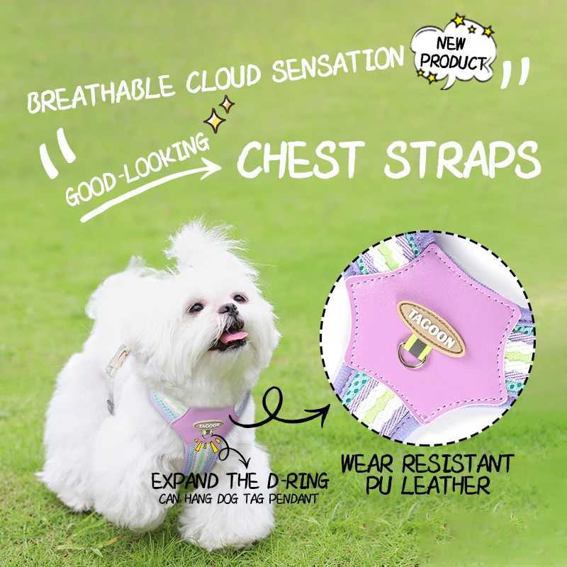 Small Dog Harness NoPull Adjustable Vest Reflective Breathable Lightweight Pet Chest Harness Comfort for PuppiesDaily Walks T J251129