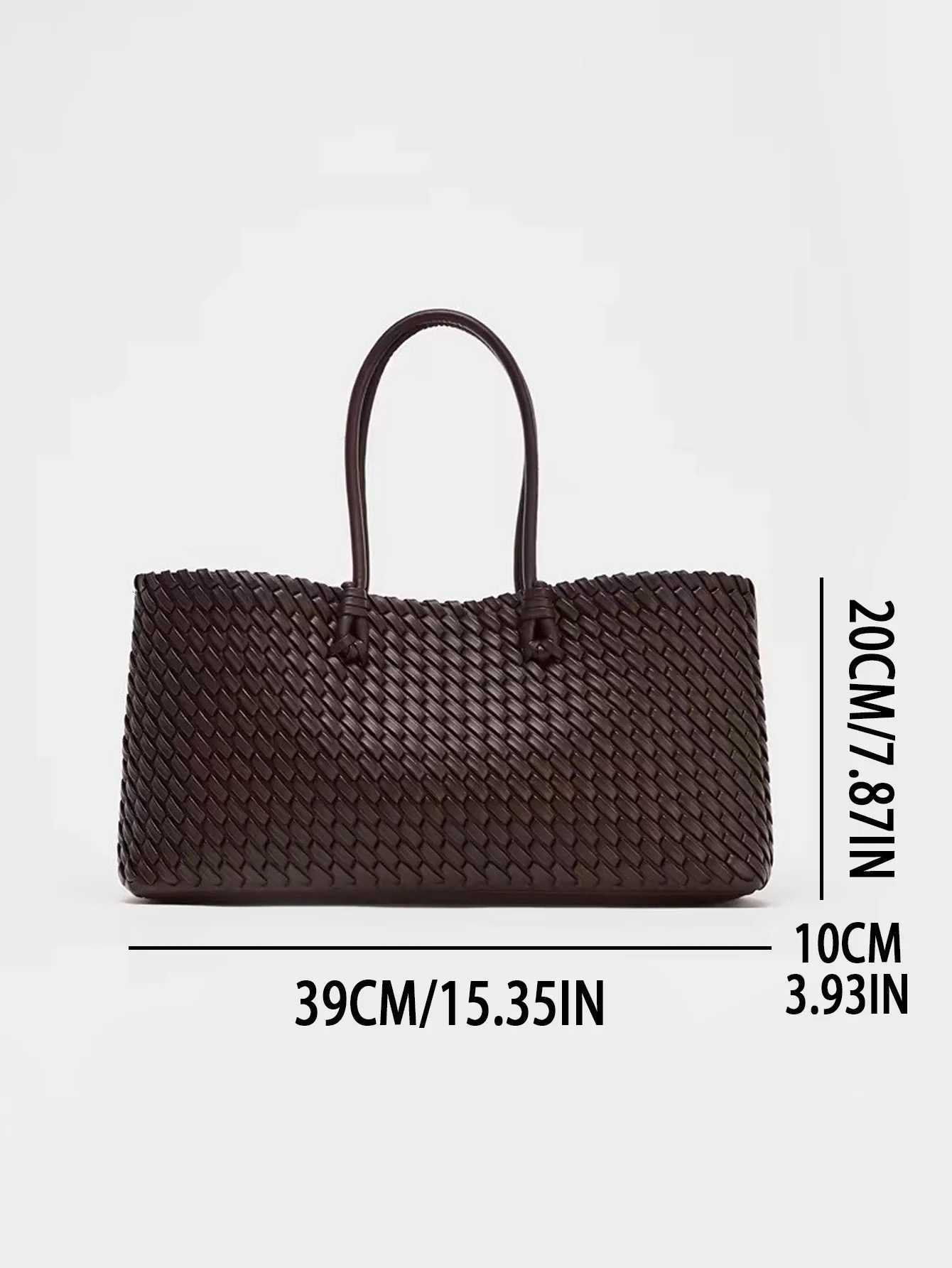 Designer bag 2025 new niche cmuting woven handheld shoder bag fiable and versatile super large capacity tote bag Y251029