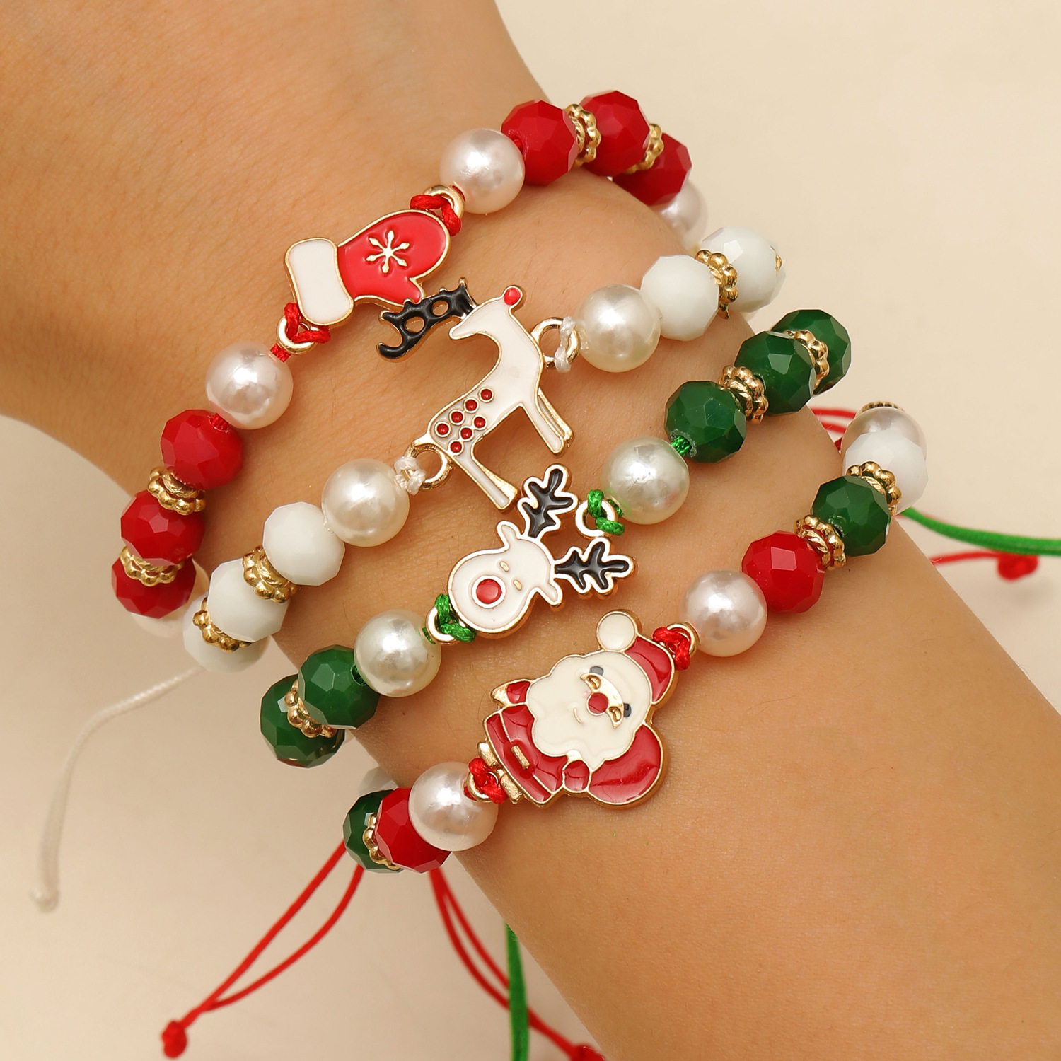 Decorative Winter Seasonal Charms - Lettered Band Accessories for Festive Occasions