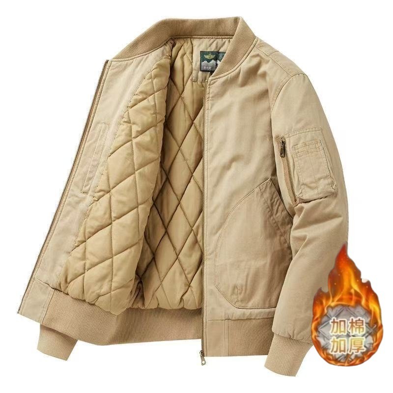 Designer Coat Spring And Autumn New Style Flight Jacket Versatile Trendy Brand Youth Solid Color Simple Top Workwear Jacket Cool Jacket