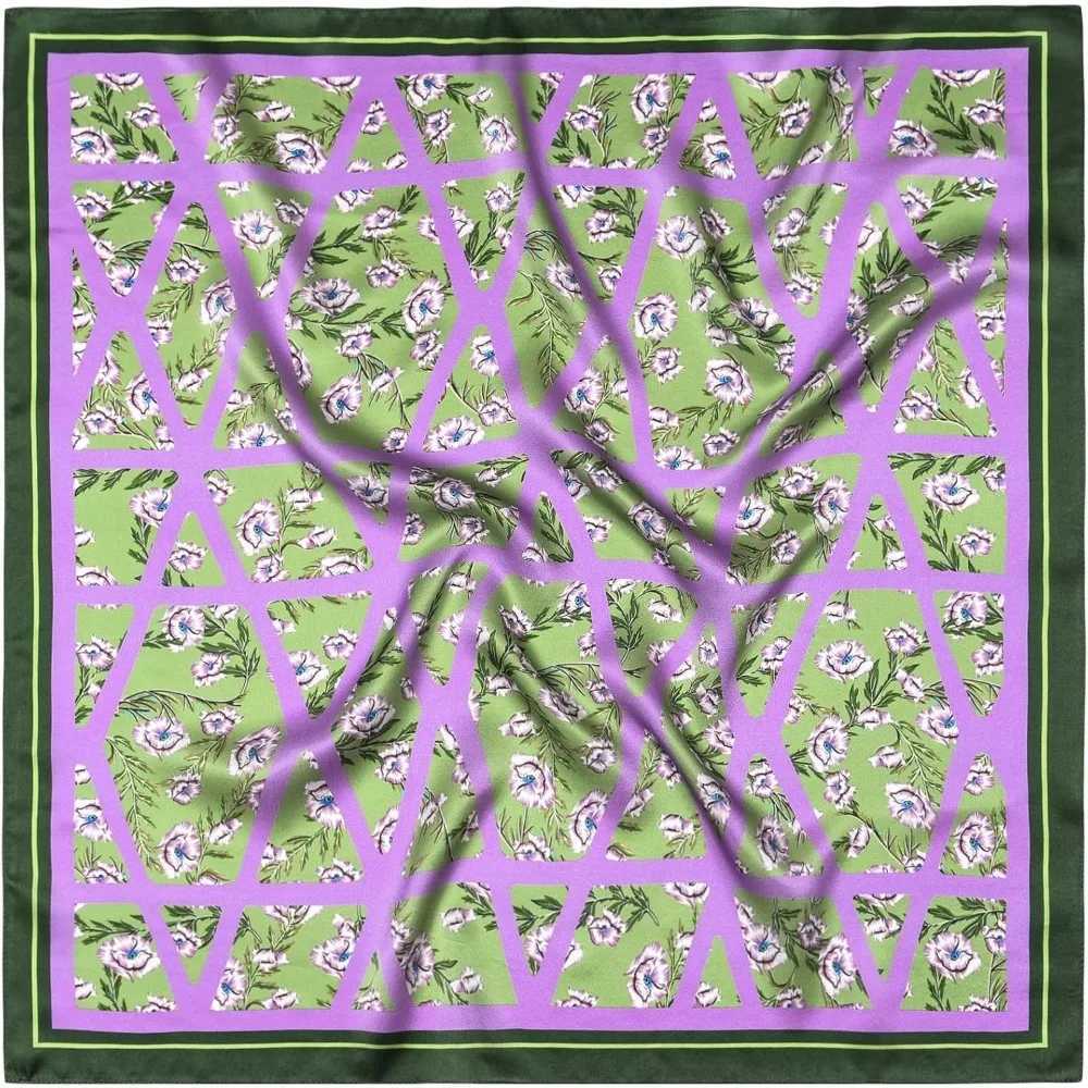 Pure Mulberry Silk Square Scarf 256 X256 Head Neck Scarf for Women GiftPackagedW251029