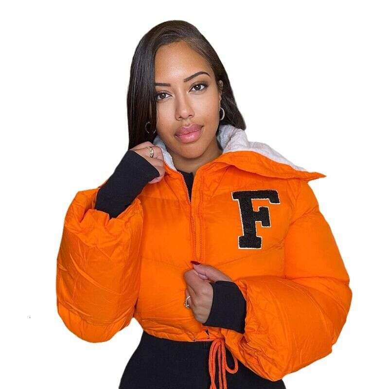 Women's Clothing Autumn And Winter Polar Fleece Warm Splicing Fur Collar Jacket Cotton Clothes