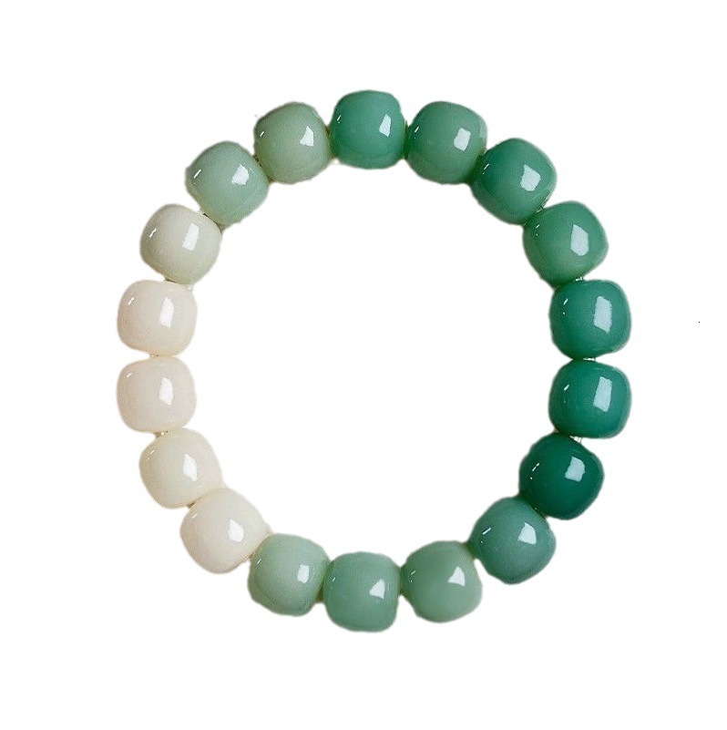 Refined Root Pink Gradient Bodhi Seed Student Edition Handmade Bracelet Buddhist Beads Gift for Girlfriend ddmynov