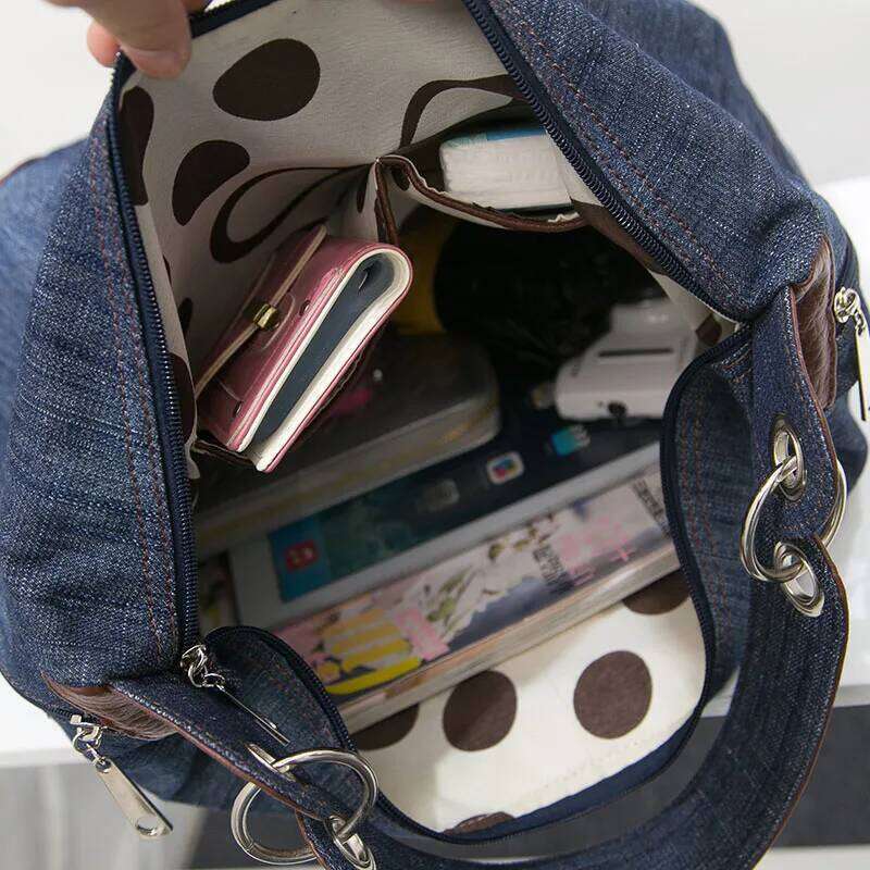 Denim Women Shoulder Bag large capacity Female hobos handbag Design Casual big Totes blue ladies hand Canvas Crossbody bags