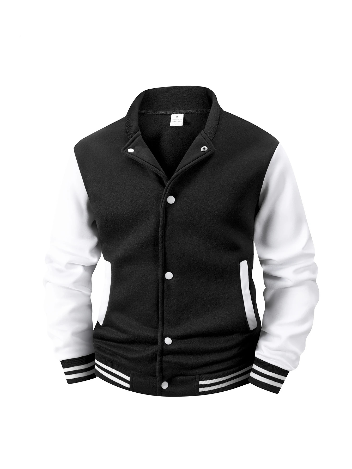 Baseballs Jackets Fashion Quality Patchwork Color Button Leather Sleeve Sports Coat Men Fleece Baseball Jacket Coats 251028