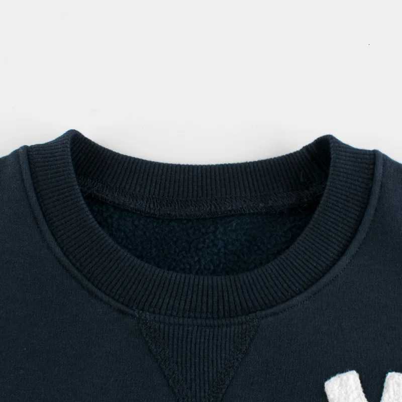 2025 Spring Winter Kids Casual Sweatshirts for Boys Girls Solid Letter Print Clothes Children Fluff Sport Casual Autumn SweaterT251030