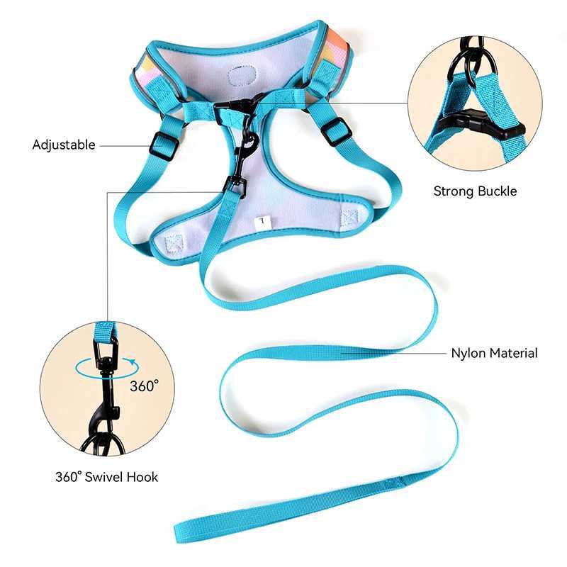 1 Pcs Adjustable Dog Chest Strap Puppy Dog Walking Harness Leash Chest Back With 1 Pcs Traction Rope and 1 Trash Bag Set J251129