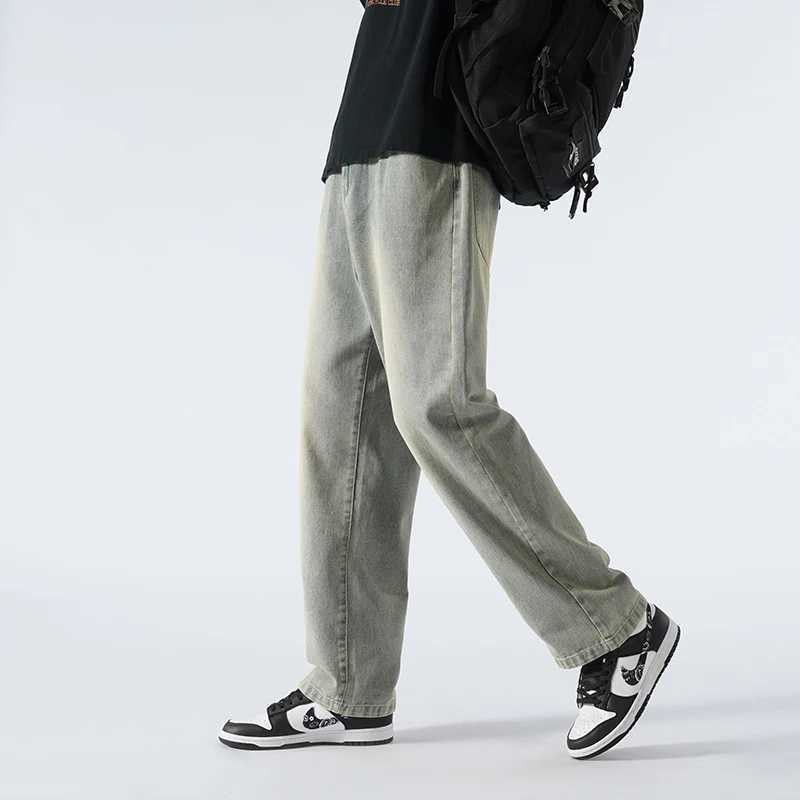 Summer Plussize Jeans Mens Extended Version 190 Tall And Thickened 115110cm Casual Super Long Straight Leg Mopping Pants J251030