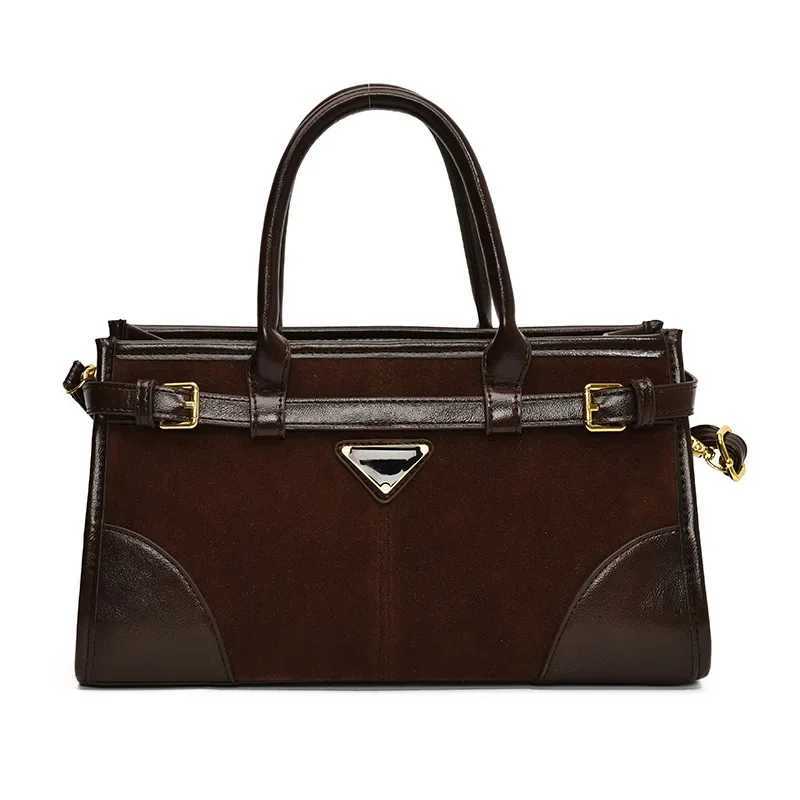 Designer bag 2025 Collecti Wens Suede Lg Handle Bag Shoder and Armpit Fit Large Capacity Stylish Baguette Crossborder Trend Y251029