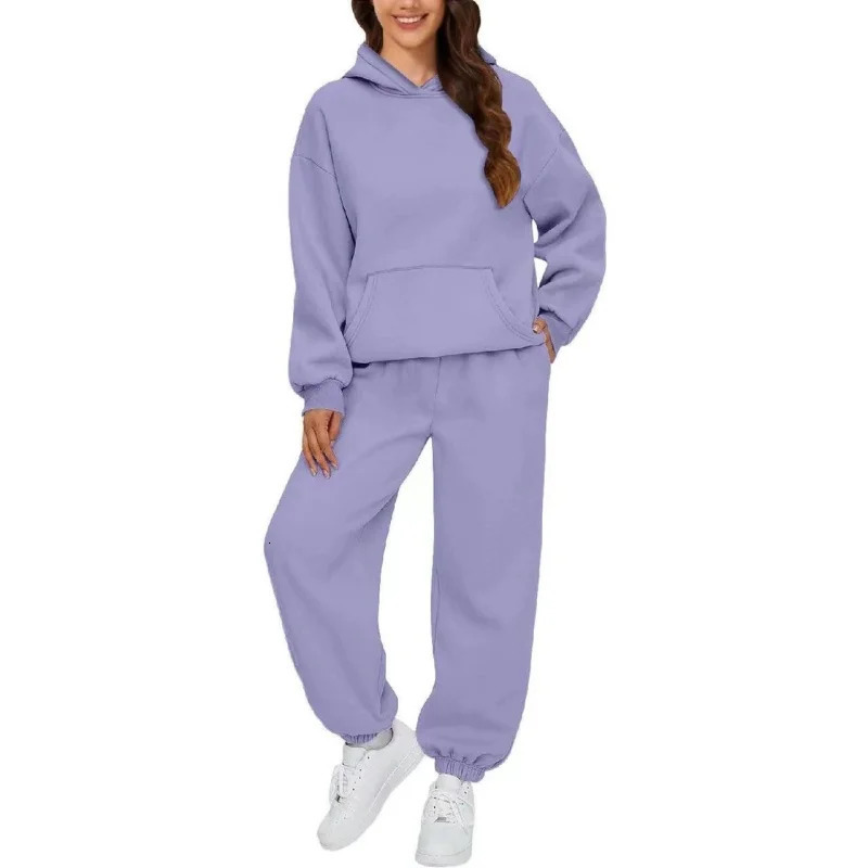 Unisex Autumn Winter Hoodie and Joggers Set Casual Sports Outfit for Men Women 251028