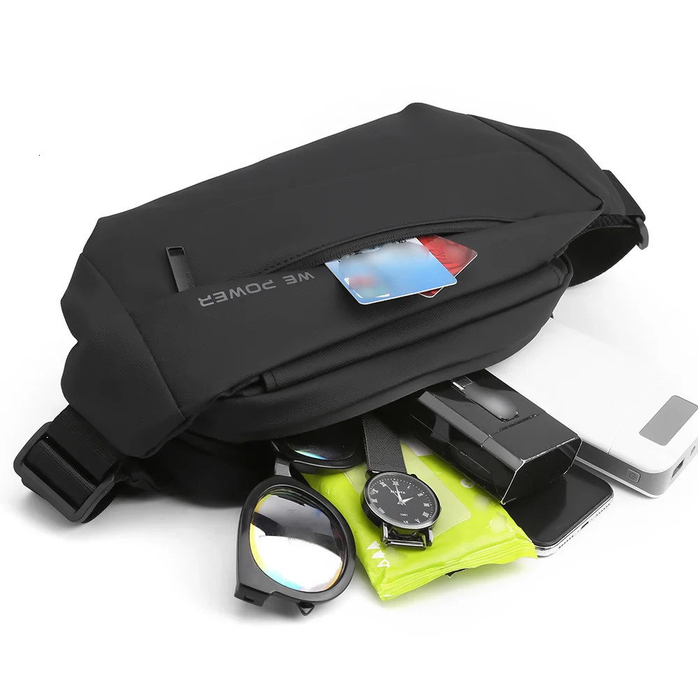 Men Fanny Pack Waist Belt Bag Waterproof Nylon Multipurpose Travel Climb Sports Fashion Male Sling Chest Bum Hip Pack Bags 251021