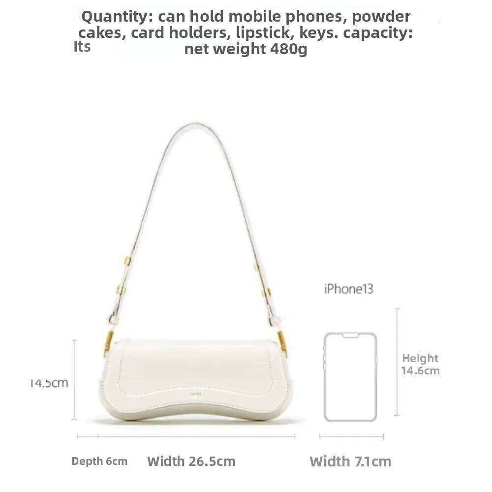 Designer Bags JW PEI Pudding JOY Niche Shoulder Women's Black Underarm Commuter Bag Hot Selling