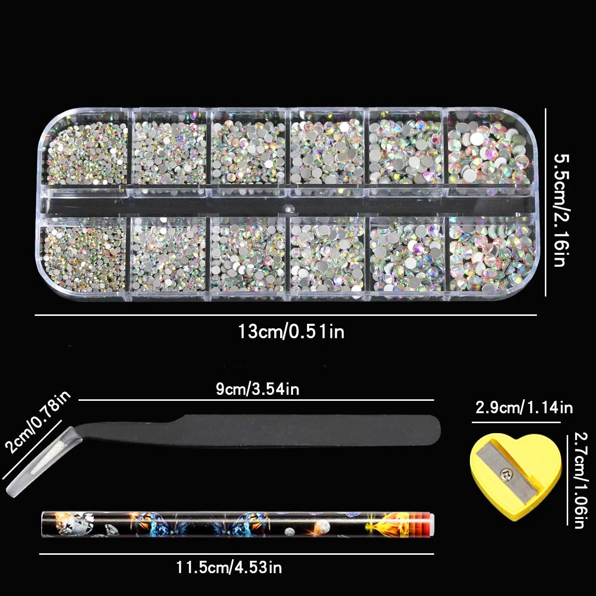 11 Boxes Of 3D Nail Decoration With Peaceful Bottom Pearls Flat Back Rhinestone Flowers Steel Balls Of Various Styles Of Resin 251027