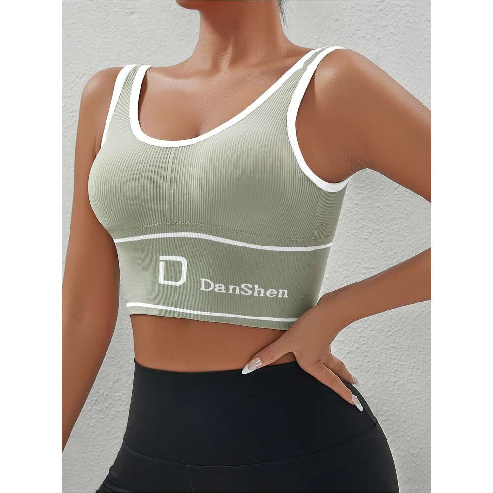 5-Pack DanSheer High-Impact Sports Bras - Full Coverage Wireless Yoga & Running Bras, Breathable Nylon Blend, High Elasticity Removable Pads, hine Was