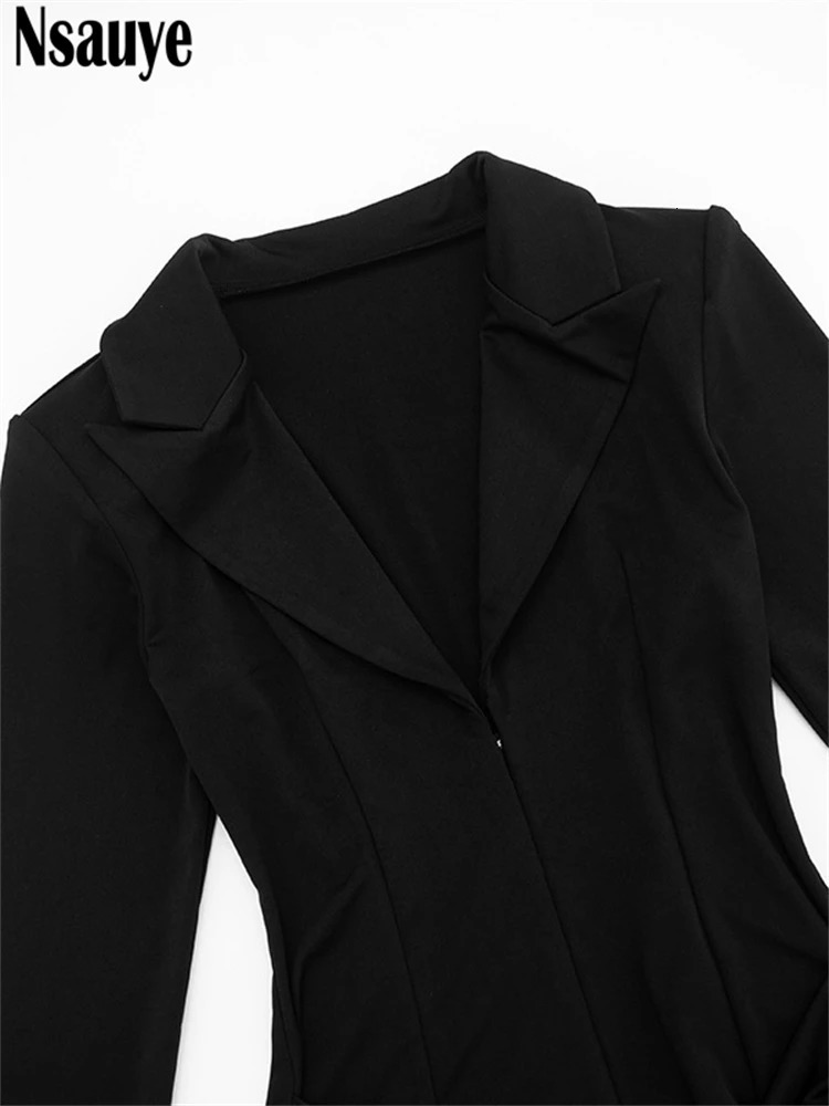 Nsauye Elegant Evening Short Dress Women Fall Long Sleeve Sexy Fashion Night Club Party White Mini Wrap Corset Winter 251030 C260312