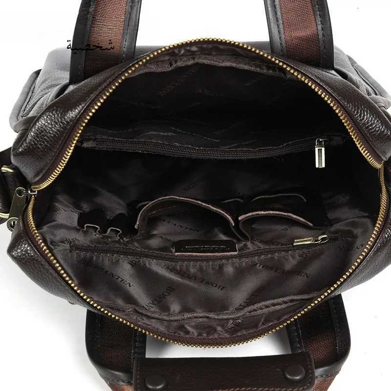 Faiable Casual Leather Handbag for Men Busin Document Bag Single oder Crossbody Bag Vintage Handheld Briease Y251011