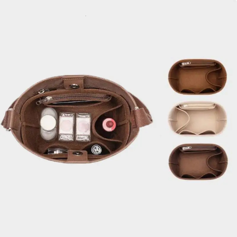 1PC Insert Bag Purse Organizer Insert For HandbagsFelt Bag Insert Dividers With MultipocketsFit Long BackpackBucket Bag 251030