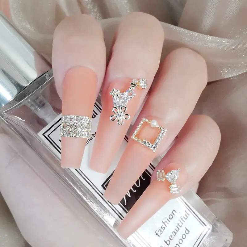 10pcslot 3D Cross Wings Zircon Crystals Alloy Rhinestones Jewelry Nail Art Decorations Nails Accessories Charms Supplies G1644 251027